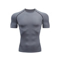 european size tight-fitting long-sleeved men's sports running sports training basketball bottoming t