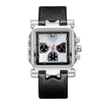 New Square Mens Watch Fashionable Hip-Hop Multifunction 3 Eye Premium Waterproof Quartz Watch Overseas Hot Sale