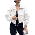 Women's Fall Cropped Jacket 2026 | Trendy Jacket - Khaki