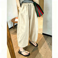 Summer Korean Fashion High Waist Lightweight Wide Leg Pants + Pants