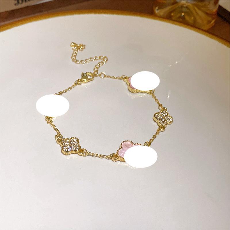 Zircon Iris Flower Cross Bracelet - view 12