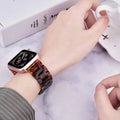 For Appleiwatch Watch Band New Import Butterfly Buckle 78 Third Gen 3 Bead Clear Apple Resin Band
