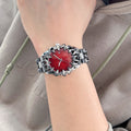 Y2K Year Original y2k Unique-Shaped Claw Piece alabaster Western Grid Premium Niche Waterproof Quartz Watch