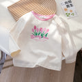 Girls' Cute Printed Base Layer T-Shirt