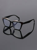 Cat-Eye Plano Glasses Anti-Blue Overseas 26 New Western Trendy Breeze Influencer Style Women Personality Frame Glasses