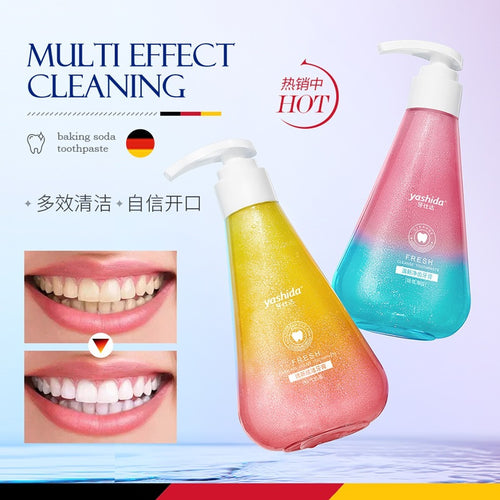 牙仕达益生菌炫白牙膏 深层洁净牙齿呵护口腔清新口气牙膏批发