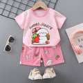 Women's Summer Cotton Short Sleeve Set 2026 | 2 Piece Outfit Set - Orange