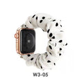 Overseas In Stock Polka Dot Large Scrunchie Watch Band Printed Women Fits apple iwatch Band Apple Hair Tie