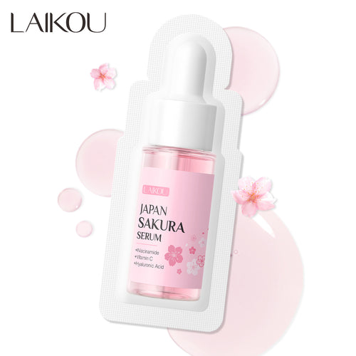 LAIKOU莱蔻樱花精华液1.5ml试用装 补水润肤液护肤品批发一件代发