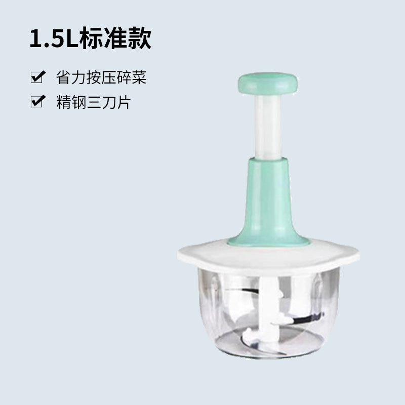 Garlic Press Chopper - Manual Meat Grinder & Baby Food Maker