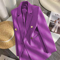 Women's Fall Korean School Loose Blazer + Top 2026 | Casual Blouse - Houndstooth Pants
