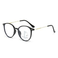 Auto Light-Feel Gray Photochromic Progressive Reading Glasses Distance-Near Dual Progress Anti-Blue Round Metal Leg Elderly Glasses