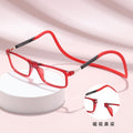 Magnetic Reading Glasses Necklace Portable Magic Tool Ultra-Light Anti-Loss Fashionable Presbyopia Glasses Elderly Single Vision Glasses Frame