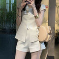 Summer Vest + Jacket + Shorts 2-Piece Set