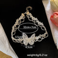 Influencer Super Fairy Clavicle Chain Minimal 3D Butterfly Necklace Niche Design Detail Bead Collar Women Neck With Trendy N6265