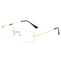 Retro Square Rimless Sunglasses Unisex Premium 2025 New Gradient Beveled Ocean Lens Sunglasses