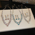 Pad Lira Ni Sea Wave Cutout Geometric Lace Trim Jewelry Set Imperial Breeze Banquet Necklace Light Luxury Niche Necklace