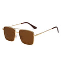 2022 New Metal Square Retro Western Ocean Lens Sunglasses Street Snap UV-Protection Glasses Wholesale