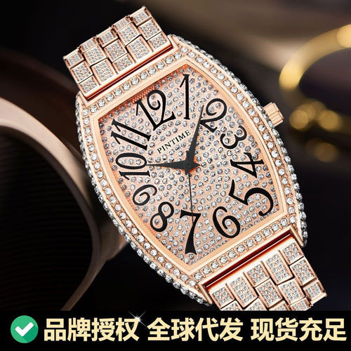 PINTIME / Item Time Watch Men Export Bestseller Style Drop Ship Fashionable Trendy Rhinestone Watch