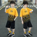 Boys' Cartoon Print Short Sleeve Set