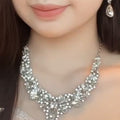 Super Sparkle Cubic Zirconia Necklace Heavy-Duty Light Luxury Niche Premium Banquet Exquisite Clavicle Chain Gown Wedding Luxury Necklace