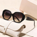 Big Frame Sunglasses Sun-Proof New Import Western Premium Sunglasses Trendy Personality Versatile Trendy Sunglasses