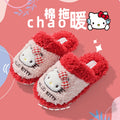 儿童棉拖鞋女生秋冬季卡通可爱HelloKitty正版居家加绒保暖女童