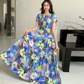 Women's Bohemian Floral Elastic Dress + Skirt + Long Skirt 2026 - 1-1#