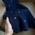 Retro Versatile Embroidered High Waist Loose Wide Leg Straight Leg Pants