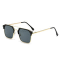 New Formal Men Sunglasses Outdoor Sunshade Browline Frame Trendy Fashionable Sunglasses Sun-Proof Driving Sunglasses