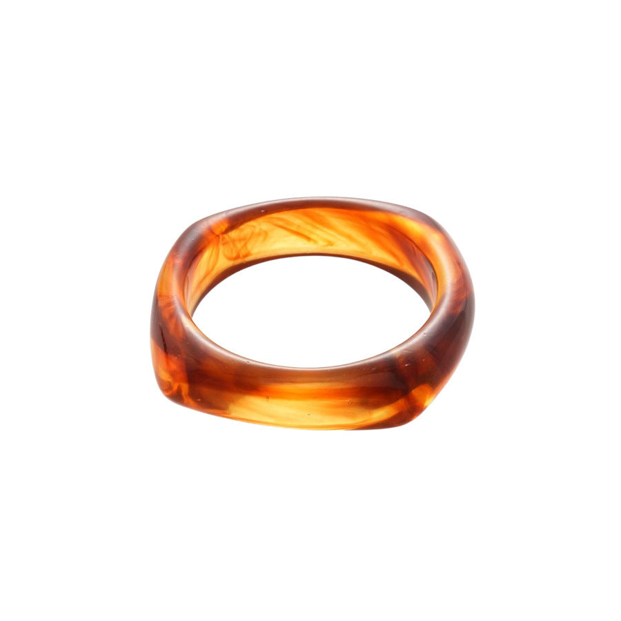 Dopamine Color-Blend Geometric Resin Bangle - view 4