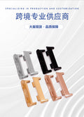 For OPPOwatch1 / 2 / 3 Third Gen Beige Lily Watch Metal Head Grain 20 / 22 Band Connector 41 / 42mm