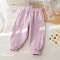 Girls' Rabbit Embroidery Sweatpants