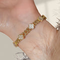 Premium Starry Sky Light Luxury Cubic Zirconia Bangle Girls Fashionable Simple Bracelet Couples Elegant Versatile Hand Jewelry Wholesale
