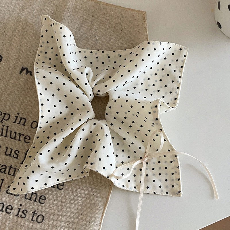 Korean Floral Polka Dot Scrunchie - view 12