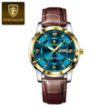 Swiss Brand New Leather Band Mens Watch Glow Pair Date Watch Live Export Bestseller Drop Ship