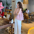 Brightening Relaxed Sleeveless Pleated Fringe Skirt + Top Set