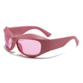 Unique-Shaped Curve Side Futuristic Tech Sunglasses ins Influencer Sunglasses Y2K Hot Girl Women Trendy Sunglasses
