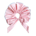 Gem Li Custom Elegant Solid Bow Large Cord Hair Tie Simple Premium Solid Versatile Bun Head Flower Hair Accessory