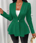 Fall-Winter Jacquard Long Sleeve Pattern Fitted Jacket