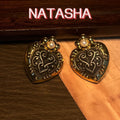 Vintage Glaze Retro Drop Elegant Imperial Breeze Earrings Set Versatile Neo-Chinese Heavy-Duty Stud