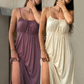 Backless Camisole Loungewear Long Dress, 2-Way Wear