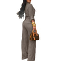Summer Fashion Youthful Waist-Tie Wide Leg Pants + Shirt 2-Piece Set
