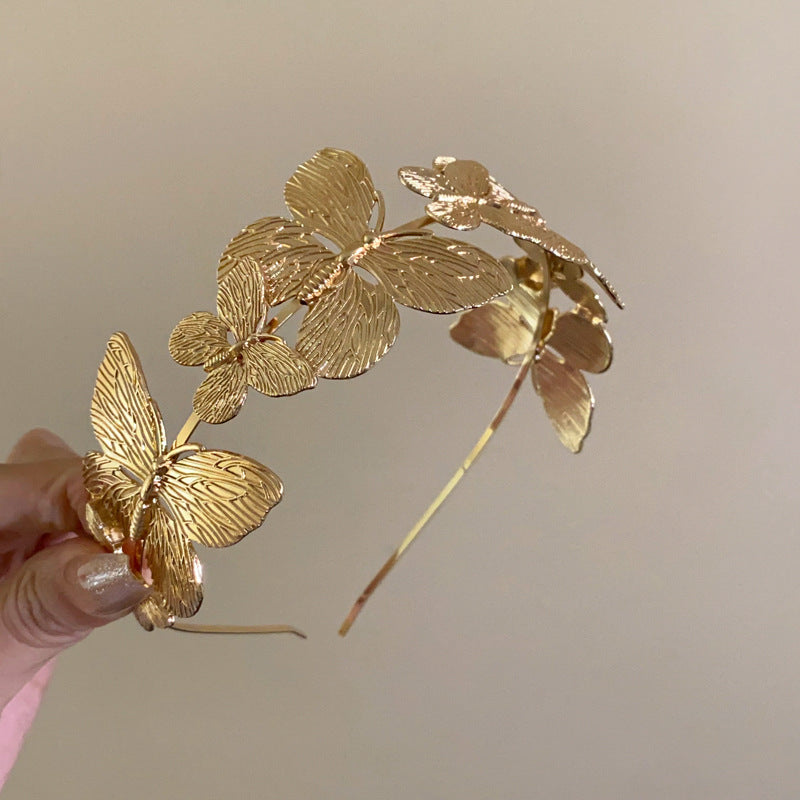 Elegant Metal Butterfly Headband - view 6