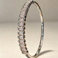 Cross-Border Hit Row Crystal Cubic Zirconia Bangle Light Luxury Premium Fashionable Niche Design Hand Jewelry ins Breeze Bronze Ba Bracelet