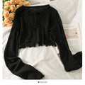 Women's Tie Front Sheer Chiffon Shawl Cardigan