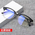 3016 Prescription Sunglasses Anti-Blue Plano Half-Rim Retro Wear Jewelry Frame Glasses Unisex Finish Item Prescription Glasses