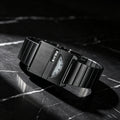 2026 New Square Unisex Creative No Hand Simple Retro Watch Women Date Steel Band Cross-Border Hit Lot