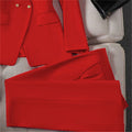 Women's Fall Korean Retro Fitted Jacket + Pants + Top Set 2026 - Emerald