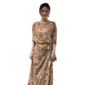 Old Money Style Printed Fitted Over-Knee A-Line Dress